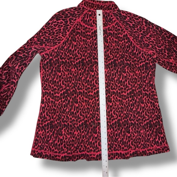 TOMMY BAHAMA Cat’s Meow Zip Front Stretch Cotton Jacket - XL Red/Black - Picture 13 of 15